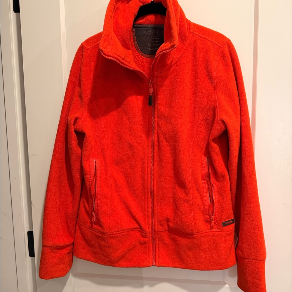Calvin Klein Red Fleece Jacket